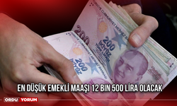 En Düşük Emekli Maaşı 12 Bin 500 Lira Olacak