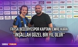 Fatsa Belediyespor Kaptanı Emre Kara ''İnşallah Güzel Bir Yıl Olur''