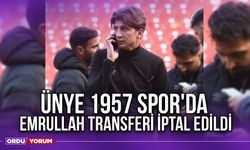 Ünye 1957 Spor'da, Emrullah Transferi İptal Edildi