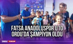 Fatsa Anadoluspor U10, Ordu'da Şampiyon Oldu