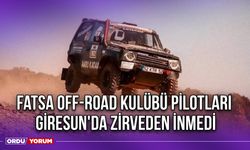 Fatsa Off-Road Kulübü Pilotları, Giresun'da Zirveden İnmedi