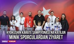 Kyokushin Karate Şampiyonası'na Katılan Minik Sporculardan Ziyaret