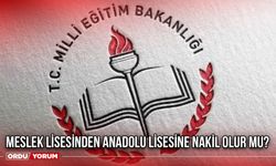 Meslek lisesinden anadolu lisesine nakil olur mu?