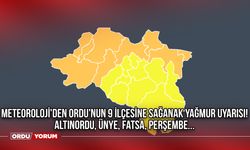 Meteoroloji'den Ordu'nun 9 ilçesine sağanak yağmur uyarısı! Altınordu, Ünye, Fatsa, Perşembe...