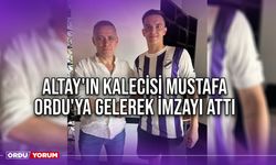 Altay'ın Kalecisi Mustafa, Ordu'ya Gelerek İmzayı Attı