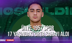 Ünye 1957 Spor 17 Yaşındaki Orta Sahayı Aldı