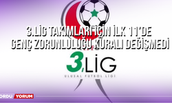 3.Lig Takımları İçin İlk 11’de Genç Zorunluluğu Kuralı Değişmedi