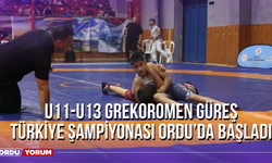 U11-U13 Grekoromen Güreş Türkiye Şampiyonası Ordu’da Başladı