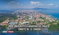 Ordu Üniversitesi Karadeniz'de Zirvede, Türkiye'de 13. Sırada!