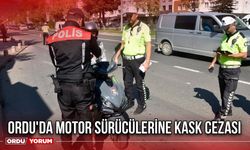 Ordu'da Motor Sürücülerine Kask Cezası