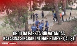 Ordu’da Parkta Bir Vatandaş Kafasına Sıkarak İntihar Etmeye Çalıştı