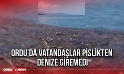 Ordu’da Vatandaşlar Pislikten Denize Giremedi