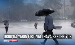 Ordu'da Yarın Fırtınalı Hava Bekleniyor