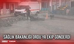 Sağlık Bakanlığı Ordu’ya Ekip Gönderdi