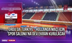 Ordu'da Türkiye - Hollanda Maçı İçin Spor Salonu'na Dev Ekran Kurulacak
