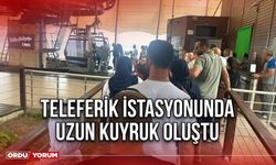 Teleferik İstasyonunda Uzun Kuyruk Oluştu