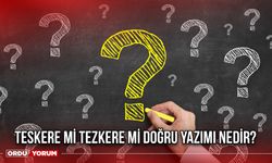 Teskere mi Tezkere mi doğru yazımı nedir?