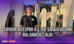 Çaykur Rizespor A.Ş., FK Sarajevo'dan Buljubašić'i Aldı