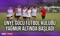 Ünye Gücü Futbol Kulübü Yağmur Altında Başladı