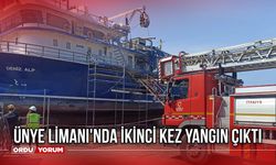 Ünye Limanı'nda İkinci Kez Yangın Çıktı