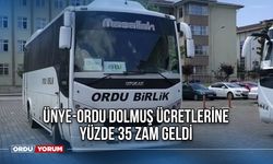 Ünye-Ordu Dolmuş Ücretlerine Yüzde 35 Zam Geldi