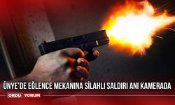 Ünye'de Eğlence Mekanına Silahlı Saldırı Anı Kamerada