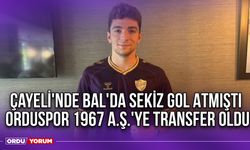 Çayeli'nde BAL'da Sekiz Gol Atmıştı, Orduspor 1967 A.Ş.'ye Transfer Oldu