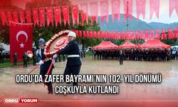 Ordu’da Zafer Bayramı’nın 102. Yıl Dönümü Coşkuyla Kutlandı