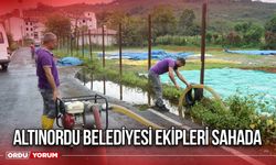 Altınordu Belediyesi Ekipleri Sahada