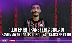 1.Lig Ekibi Transferi Açıkladı, Savunma Oyuncusu Ordu'ya Transfer Oldu