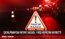 Çatalpınar’da Patpat Kazası: 1 Kişi Hayatını Kaybetti