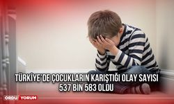 Türkiye’de Çocukların Karıştığı Olay Sayısı 537 Bin 583 Oldu