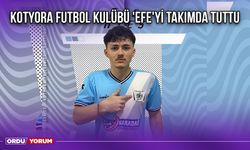 Kotyora Futbol Kulübü 'Efe'yi Takımda Tuttu