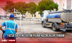 Fatsa'da Yeni Eğitim Yılına Hazırlıklar Tamam