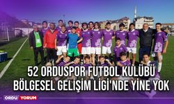 52 Orduspor Futbol Kulübü, Bölgesel Gelişim Ligi'nde Yine Yok