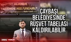 Çaybaşı Belediyesinde Rüşvet Tabelası Kaldırılabilir