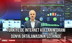 Türkiye'de internet kullanım oranı dünya ortalamasının üzerinde