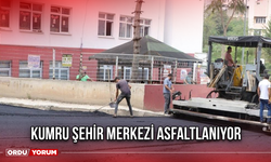 Kumru Şehir Merkezi Asfaltlanıyor