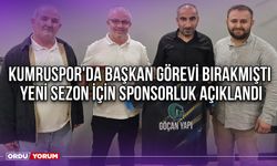 Kumruspor'da Başkan Görevi Bırakmıştı, Yeni Sezon İçin Sponsorluk Açıklandı