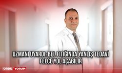 Uzmanı Uyardı: Bel Fıtığında Yanlış Tedavi Felce Yol Açabilir