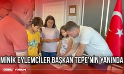 Minik Eylemciler Başkan Tepe’nin Yanında