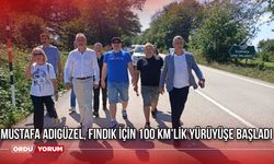 Mustafa Adıgüzel, Fındık İçin 100 Km'lik Yürüyüşe Başladı