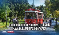 Ordu'da bugün hava nasıl? Ordu İçin Bugün, Yarın ve 5 Günlük Hava Durumu Nasıl Olacak? 18 Ağustos 2024 Ordu Hava Durumu