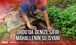 Ordu'da Denize Sıfır Mahallenin Su İsyanı