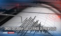 Ordu'da sabah saatlerinde deprem oldu