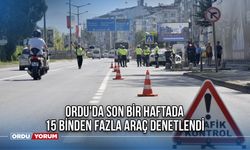 Ordu'da son bir haftada 15 binden fazla araç denetlendi