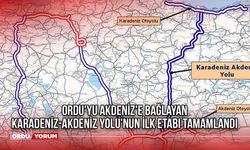 Ordu'yu Akdeniz'e Bağlayan Karadeniz-Akdeniz Yolu'nun İlk Etabı Tamamlandı