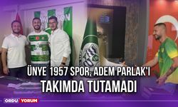 Ünye 1957 Spor, Adem Parlak'ı Takımda Tutamadı