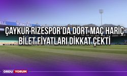 Çaykur Rizespor'da Dört Maç Hariç Bilet Fiyatları Dikkat Çekti