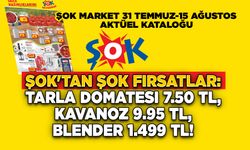 ŞOK'tan ŞOK Fırsatlar: Tarla Domatesi 7.50 TL, Kavanoz 9.95 TL, Blender 1.499 TL!